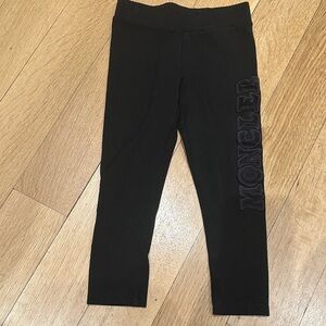 Moncler Kids Leggings in Black with Logo